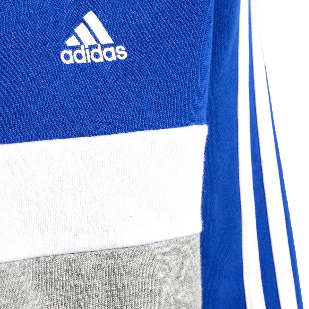      ADIDAS TUTA FULL ZIP CON CAPPUCCIO 3 STRIPES BAMBINO  