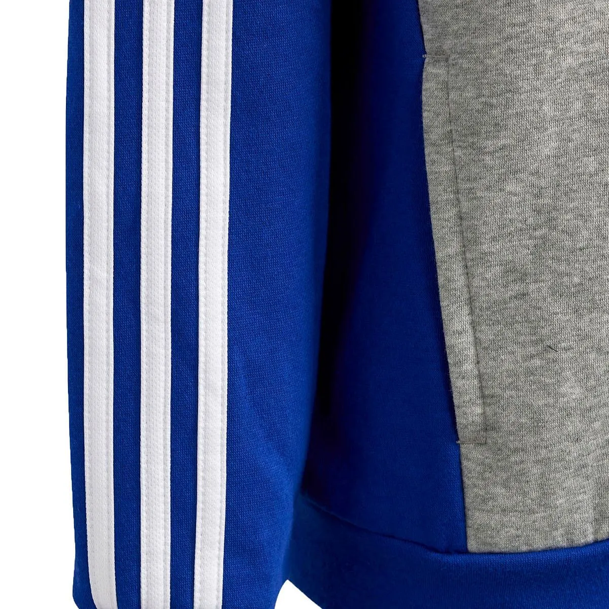      ADIDAS TUTA FULL ZIP CON CAPPUCCIO 3 STRIPES BAMBINO  