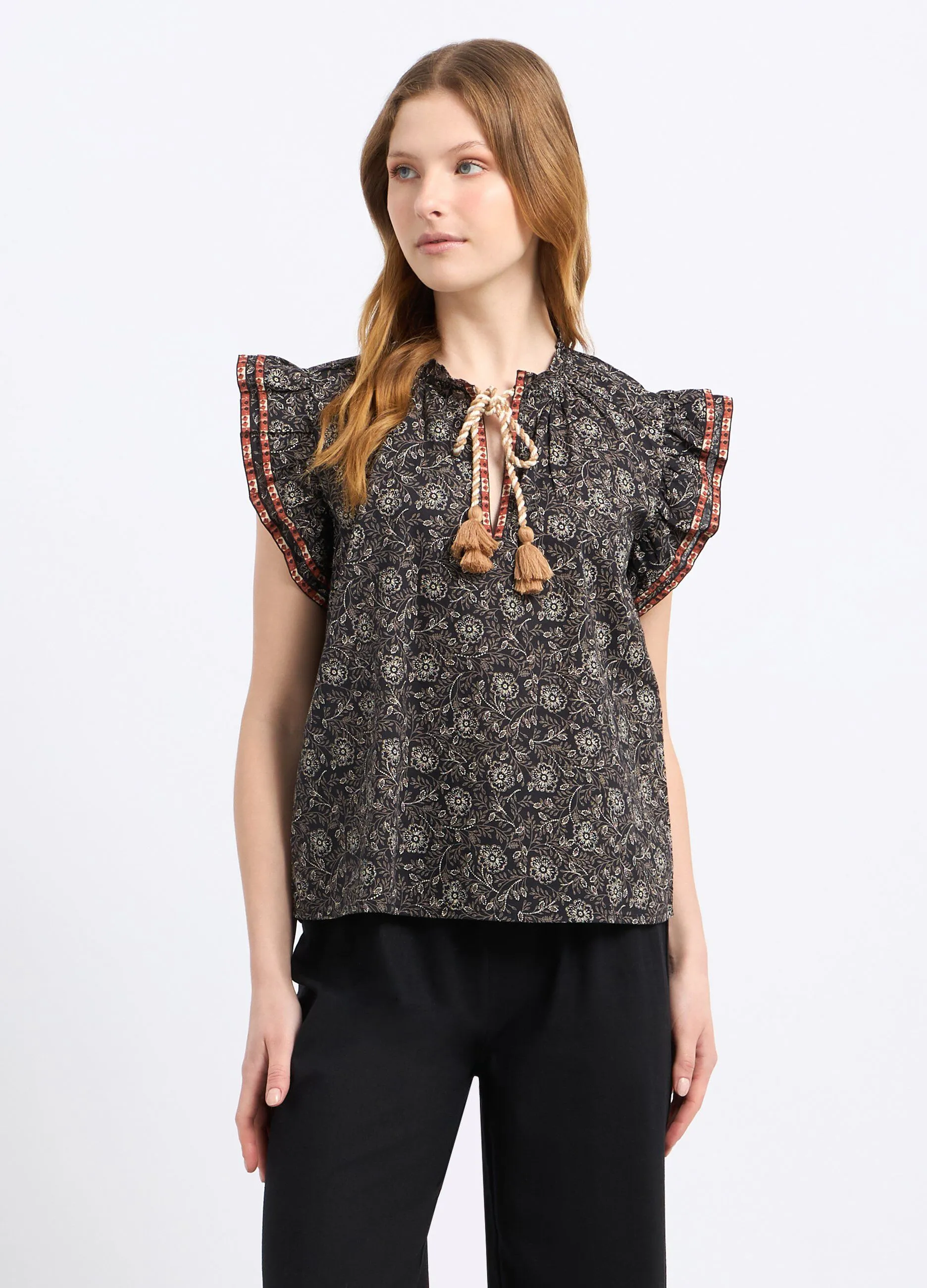 Blusa con stampa donna