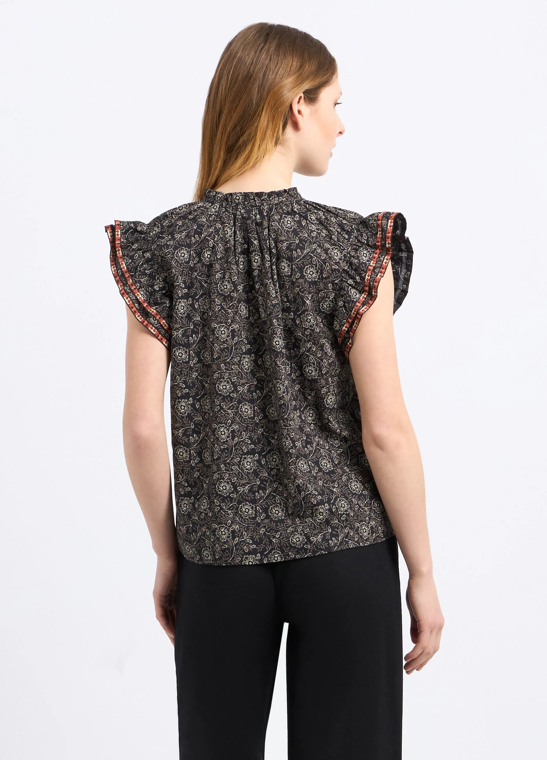 Blusa con stampa donna