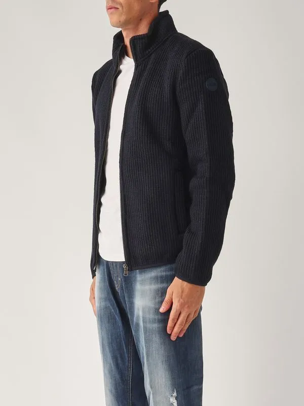 COLMAR  Cardigan uomo Colmar full zip in misto lana Navy