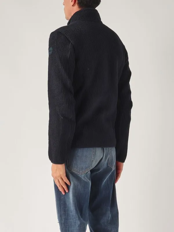 COLMAR  Cardigan uomo Colmar full zip in misto lana Navy