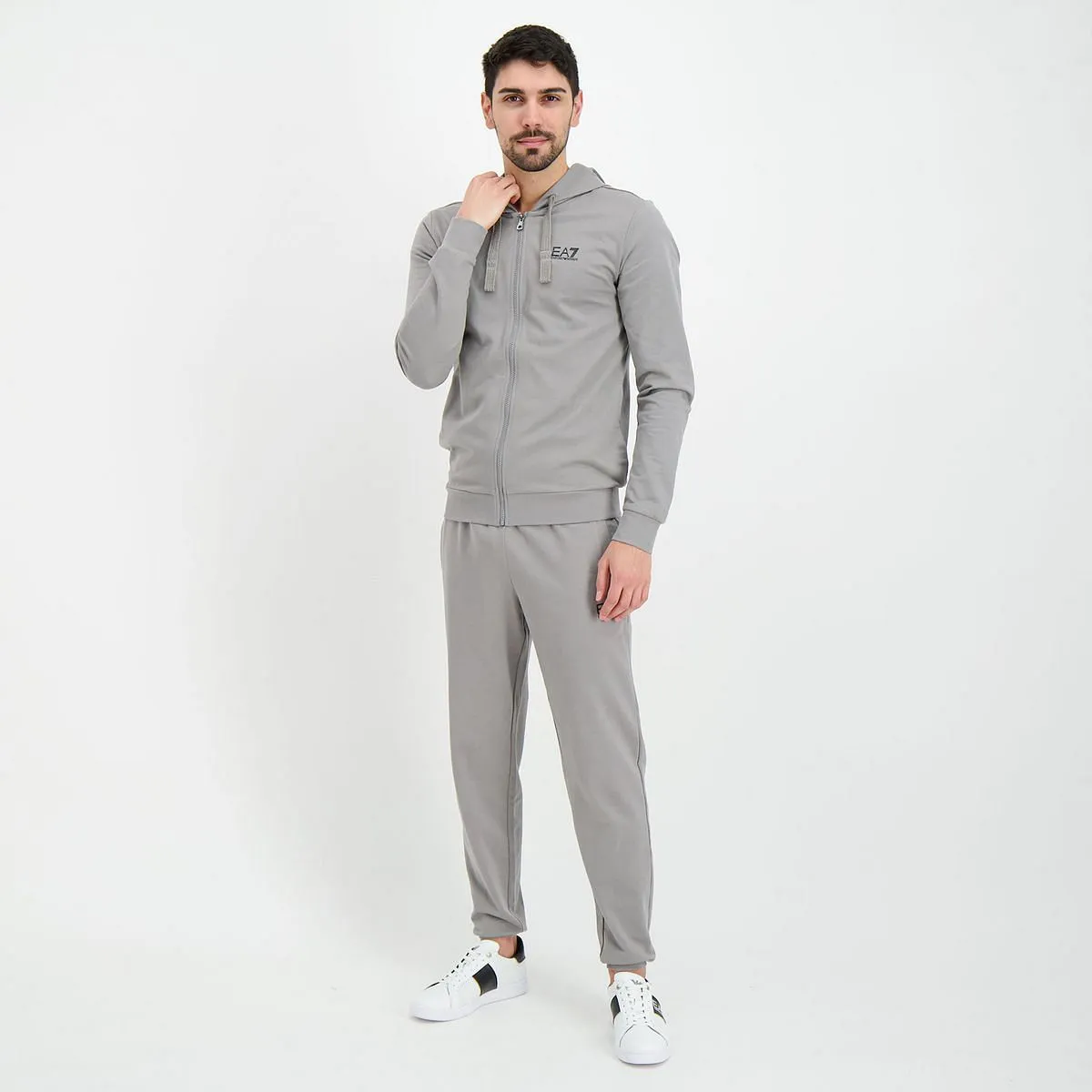      EA7 EMPORIO ARMANI FELPA FULL ZIP CON CAPPUCCIO CORE  