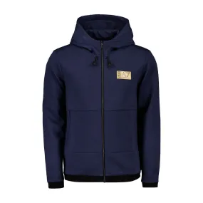      EA7 EMPORIO ARMANI FELPA FULL ZIP CON CAPPUCCIO GOLD LABEL  