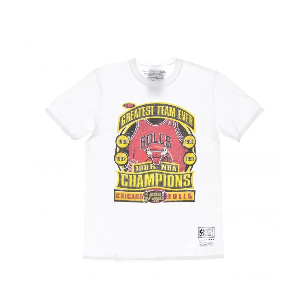 maglietta uomo nba last dance 96 champs tee WHITE