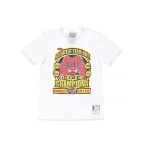 maglietta uomo nba last dance 96 champs tee WHITE