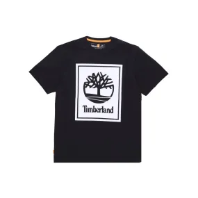 maglietta uomo stack logo tee BLACK/WHITE