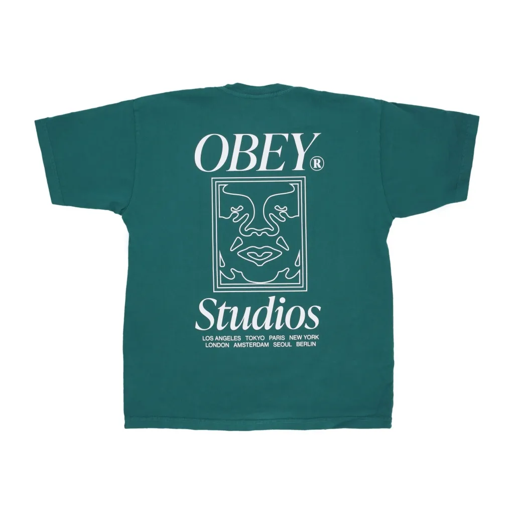 maglietta uomo studios icon heavy weight classic box tee ADVENTURE GREEN