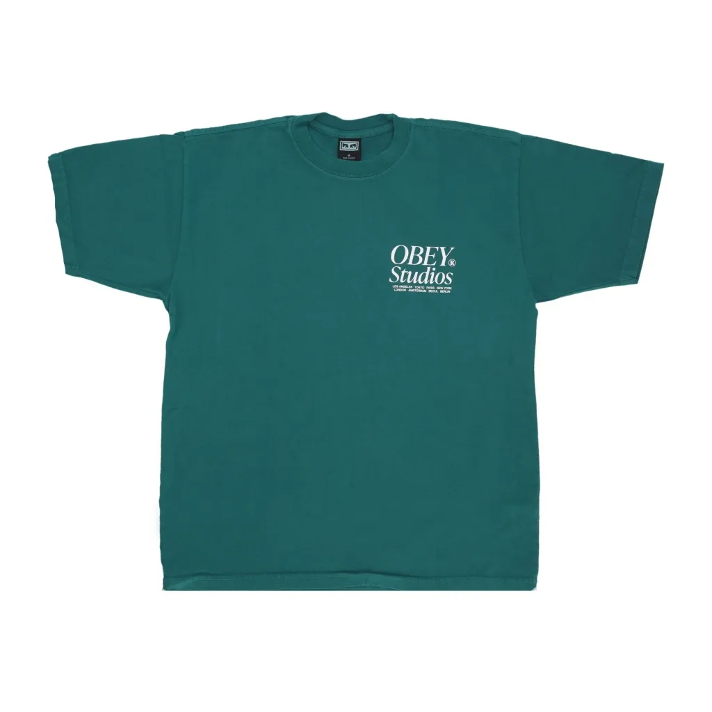 maglietta uomo studios icon heavy weight classic box tee ADVENTURE GREEN