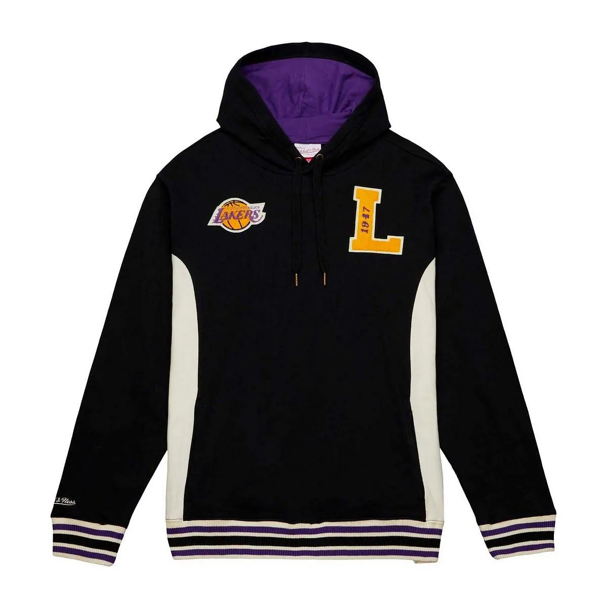      MITCHELL & NESS FELPA CON CAPPUCCIO NBA TEAM LEGACY LAKERS  