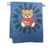 Moschino – Sciarpa in maglia color jeans – Fantasia Teddy Bear ( Toy )