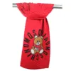 Moschino – Sciarpa in maglia rossa – Fantasia Teddy Bear ( Toy )