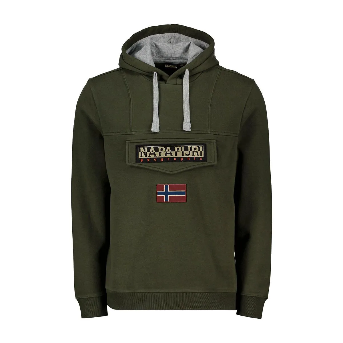      NAPAPIJRI FELPA CON CAPPUCCIO ANORAK BURGEE  