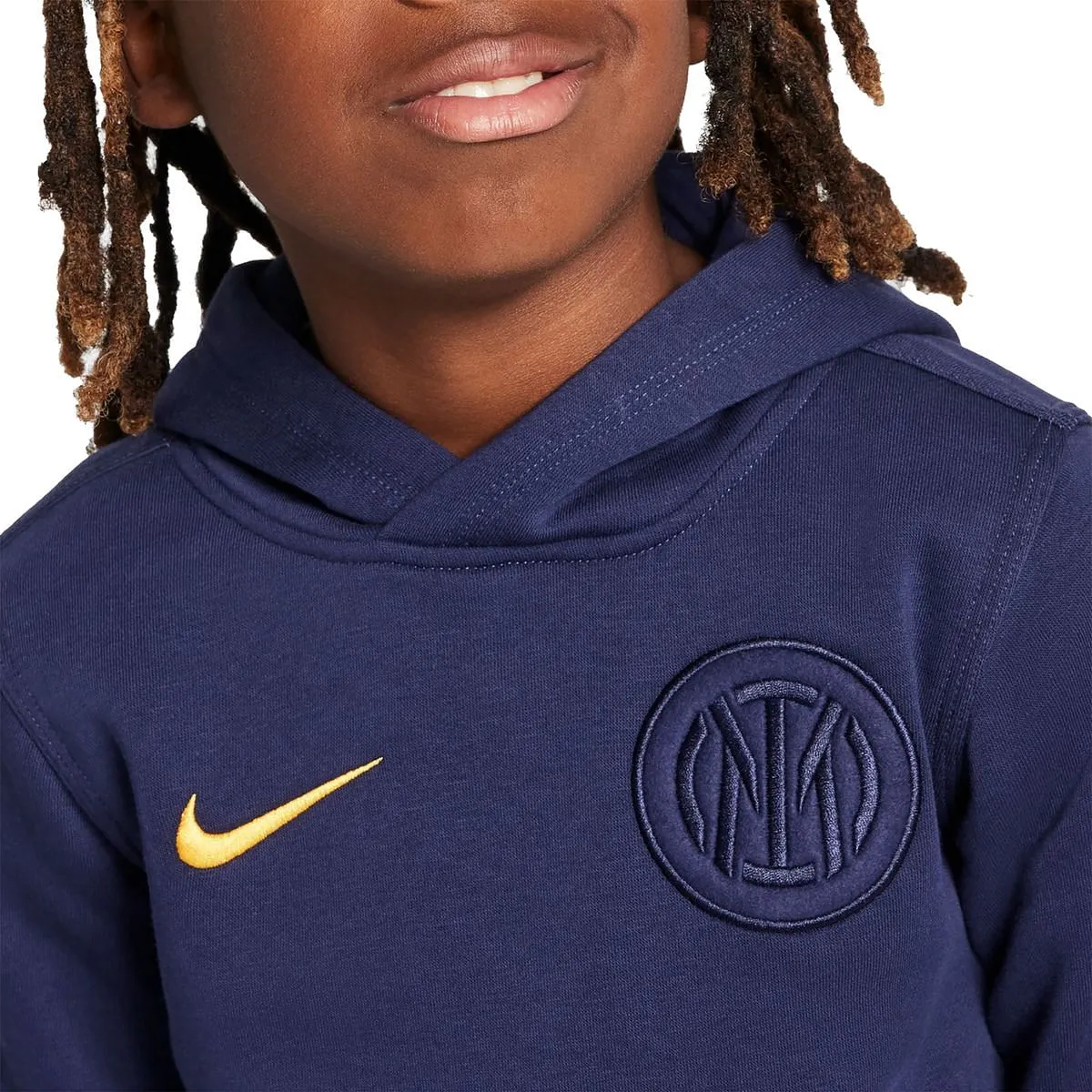      NIKE FELPA CON CAPPUCCIO CLUB INTER BAMBINO  