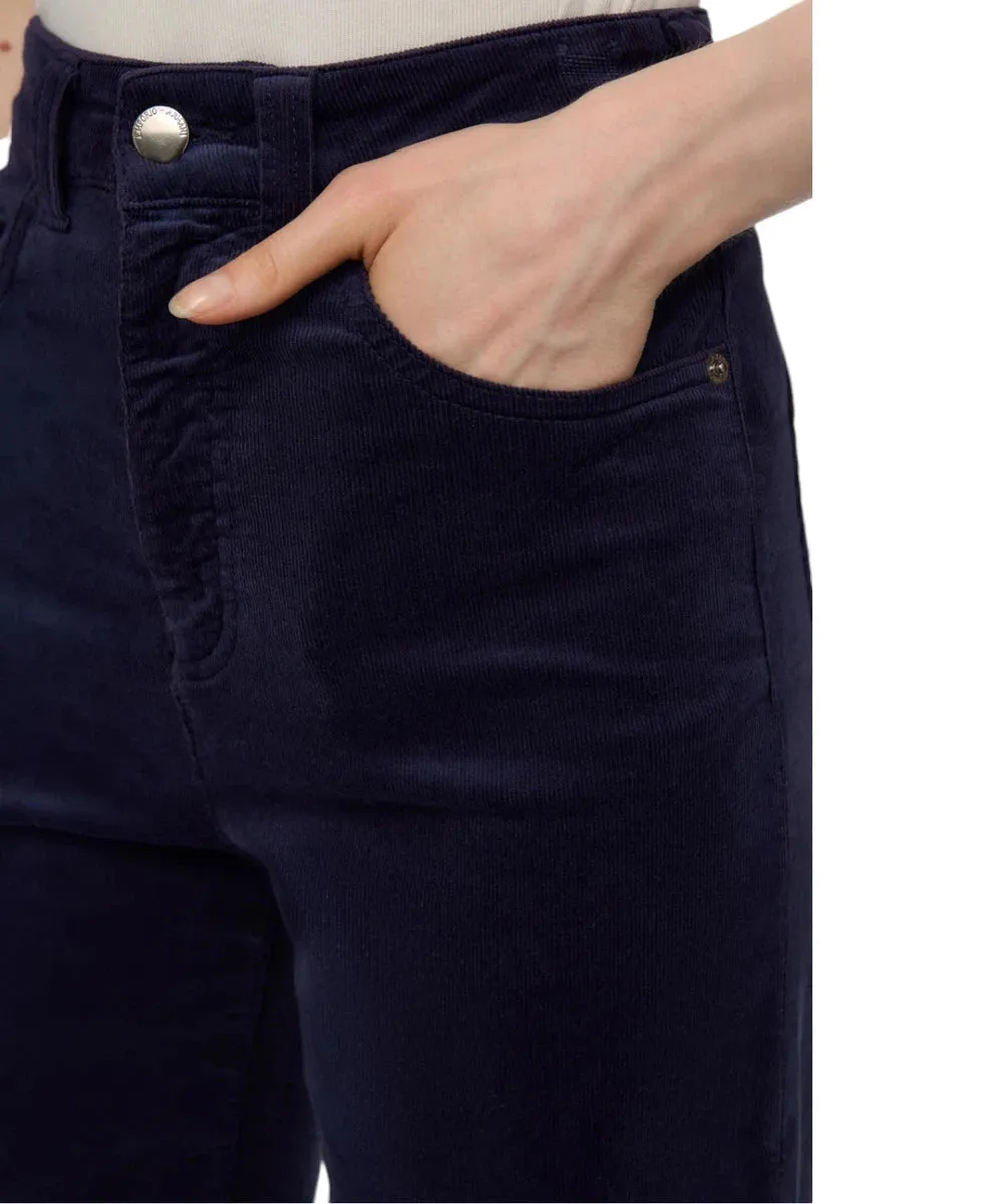 Pantalone in Velluto a Vita Alta