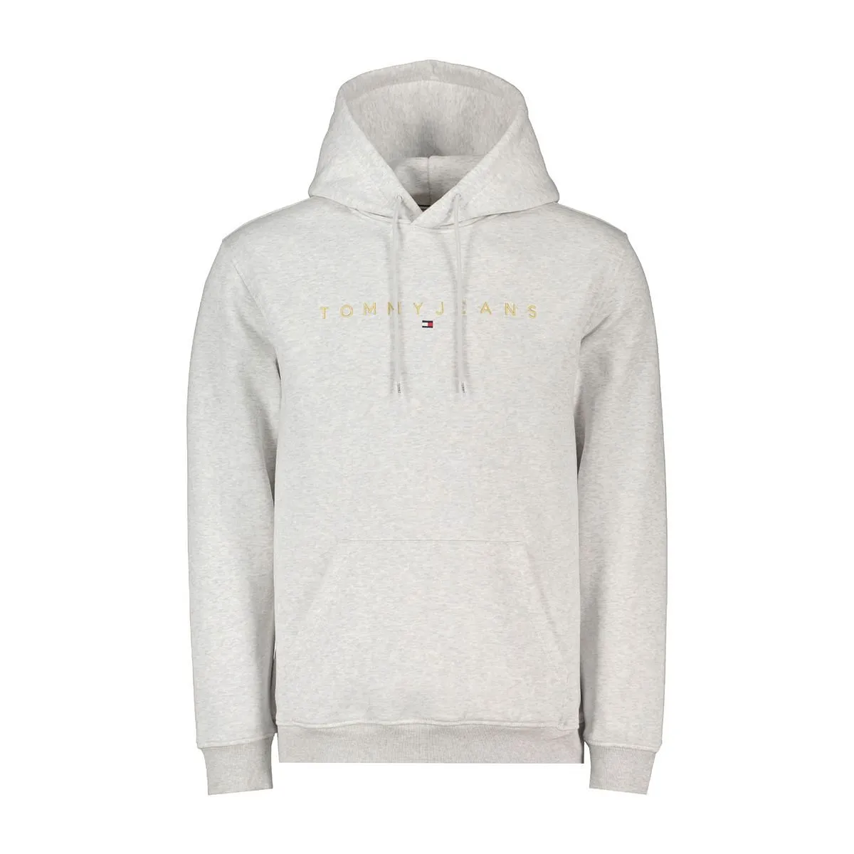      TOMMY JEANS FELPA CON CAPPUCCIO LOGO LINEAR GOLD  