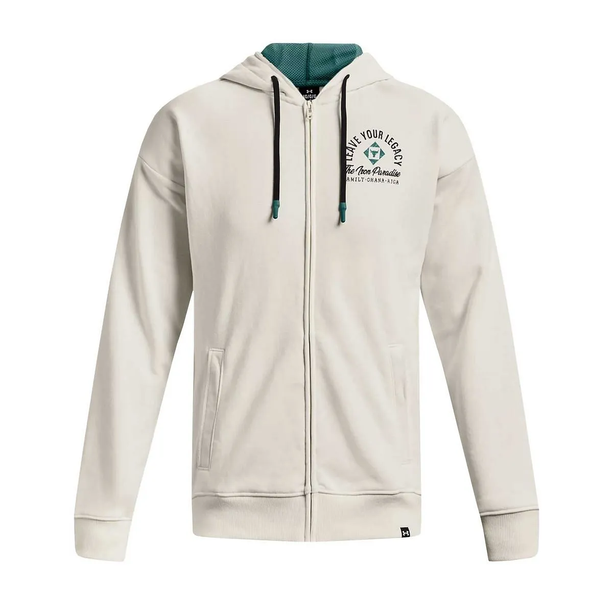      UNDER ARMOUR FELPA FULL ZIP CON CAPPUCCIO PROJECT ROCK  