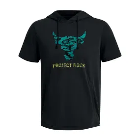      UNDER ARMOUR FELPA MANICA CORTA CON CAPPUCCIO PROJECT ROCK PAYOFF  