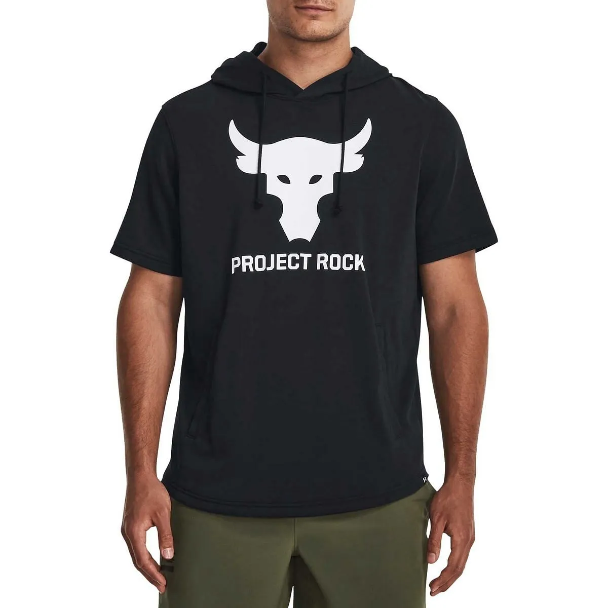      UNDER ARMOUR T-SHIRT CON CAPPUCCIO PROJECT ROCK TERRY 6M  